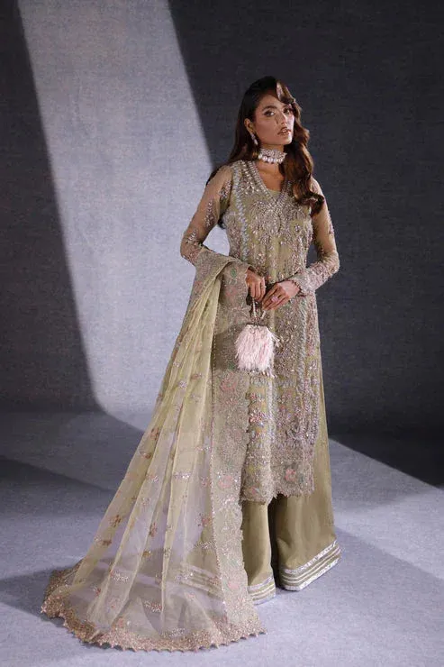 Ezra Ermina Collection 25 Olive Cotton Silk – view 1 – Poshaq