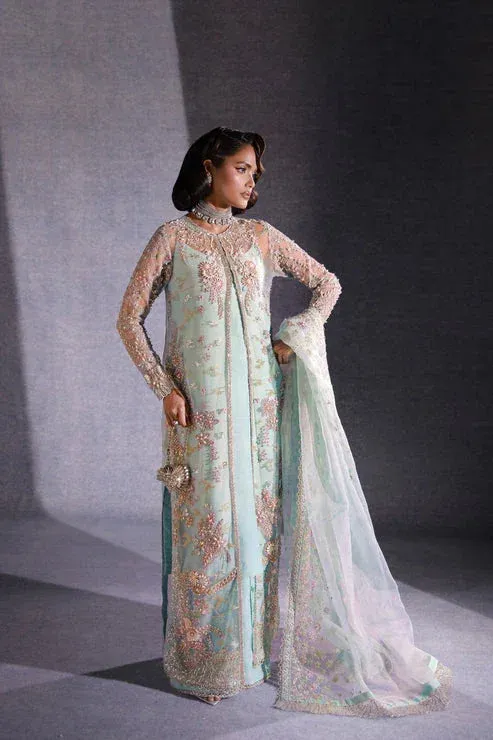 Ezra Ermina Collection 25 Blue Cotton Silk – view 1 – Poshaq