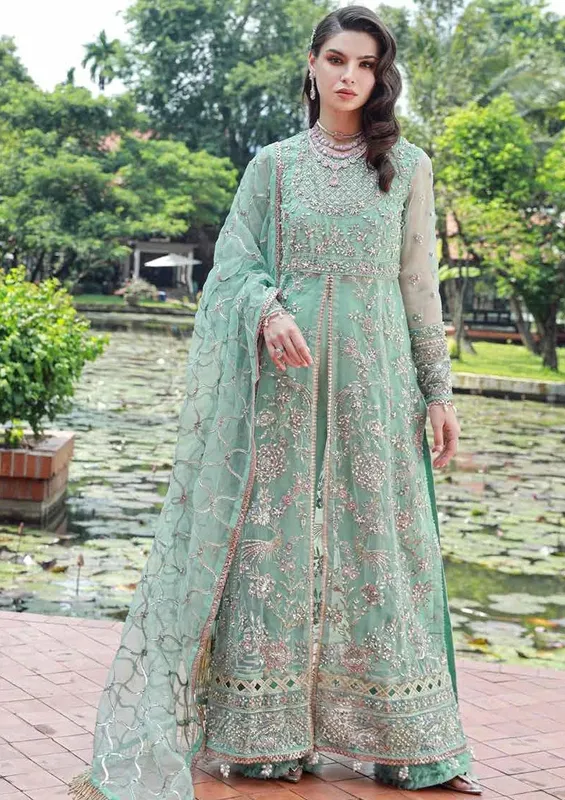 Ezra Wedding Collection Ferozi – view 1 – Poshaq