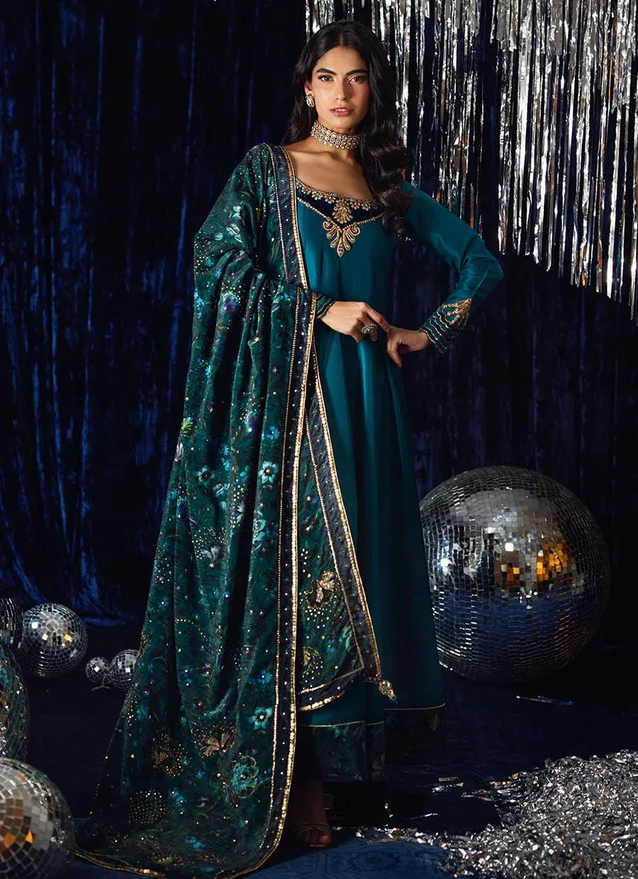 Farah Talib Aziz Velvet Fete 4 Purple Velvet – view 1 – Poshaq