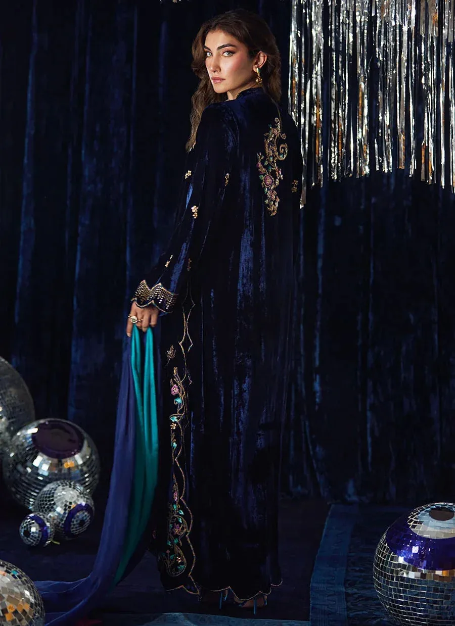 Farah Talib Aziz Velvet Fete 4 Pink Raw Silk – view 2 – Poshaq