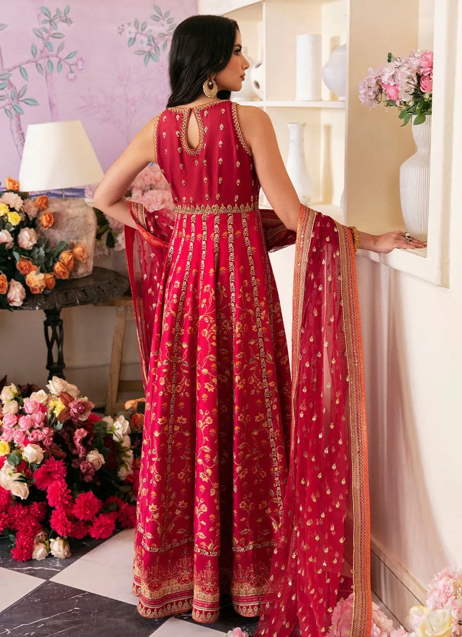 Farah Talib Aziz Mayna Festive Luxe Gold Raw Silk – view 2 – Poshaq