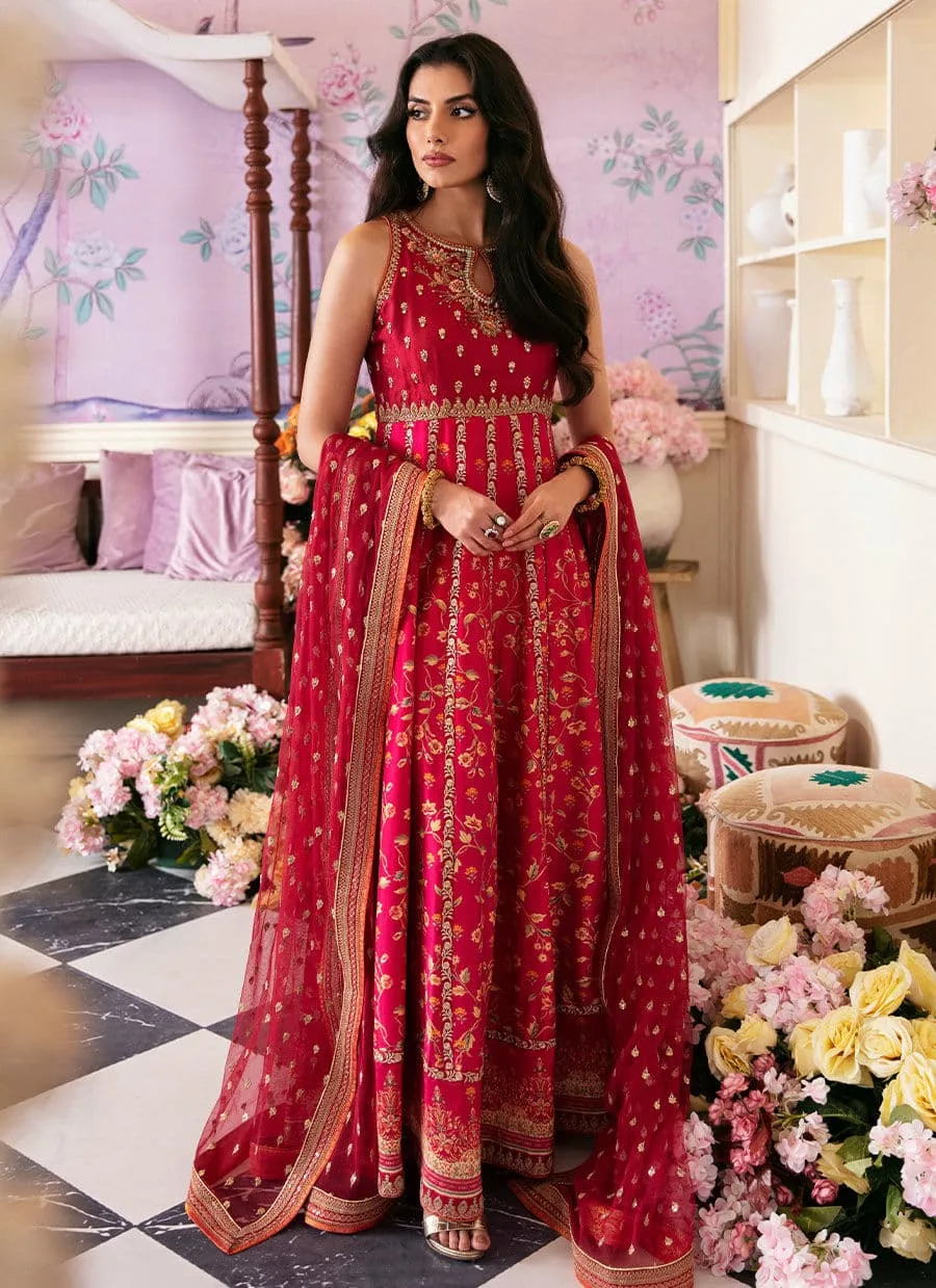 Farah Talib Aziz Mayna Festive Luxe Gold Raw Silk – view 3 – Poshaq