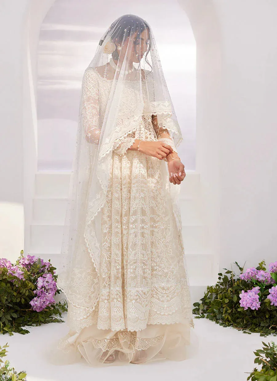 Farah Talib Aziz Zaza Luxe Pret 24 Silver Raw Silk – view 4 – Poshaq