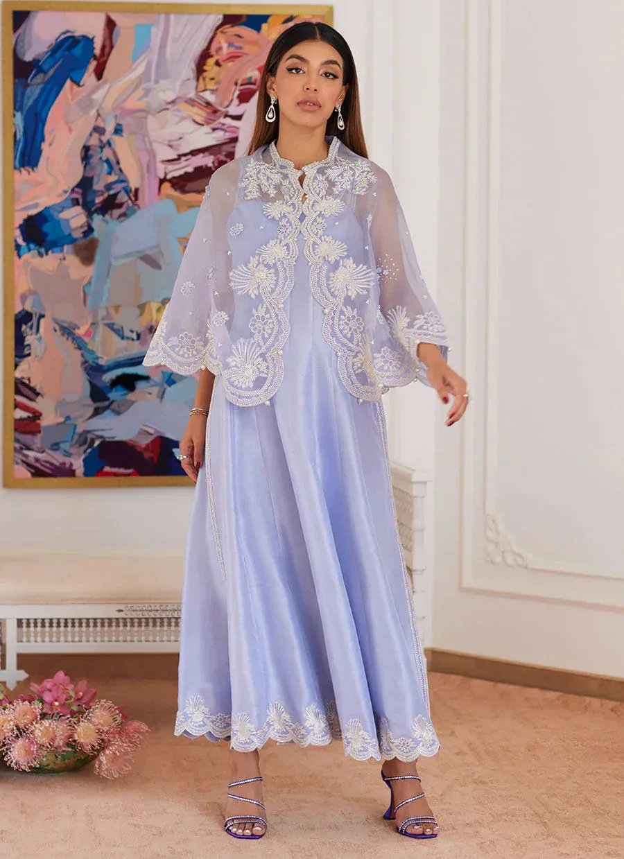 Farah Talib Aziz Luna Eid Collection 24 Lavender Raw Silk – view 1 – Poshaq
