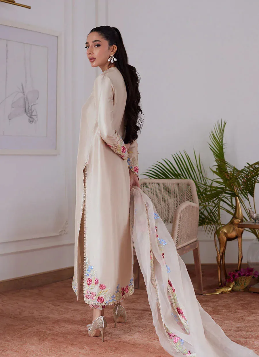 Farah Talib Aziz Luna Eid Collection 24 Raw Silk – view 2 – Poshaq