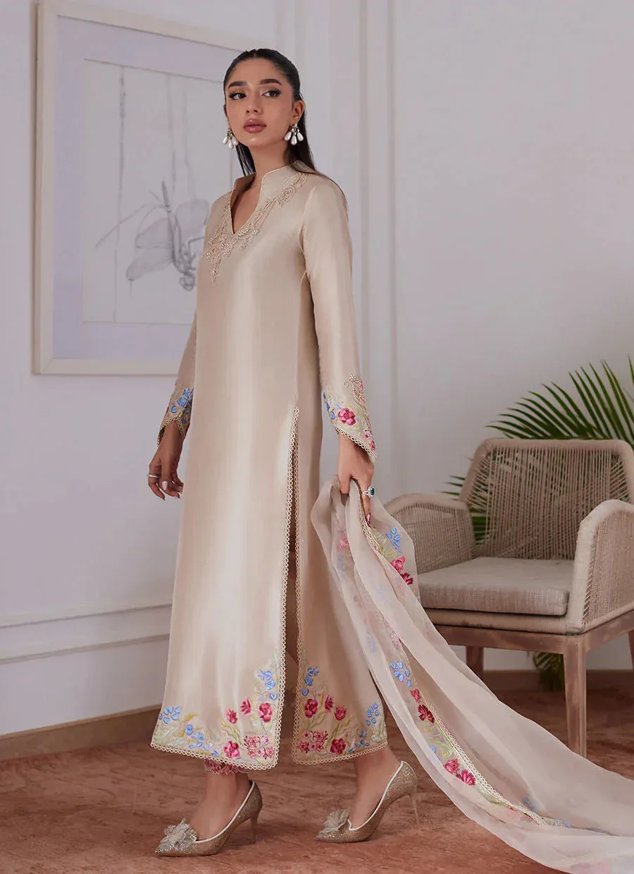 Farah Talib Aziz Luna Eid Collection 24 Raw Silk – view 3 – Poshaq