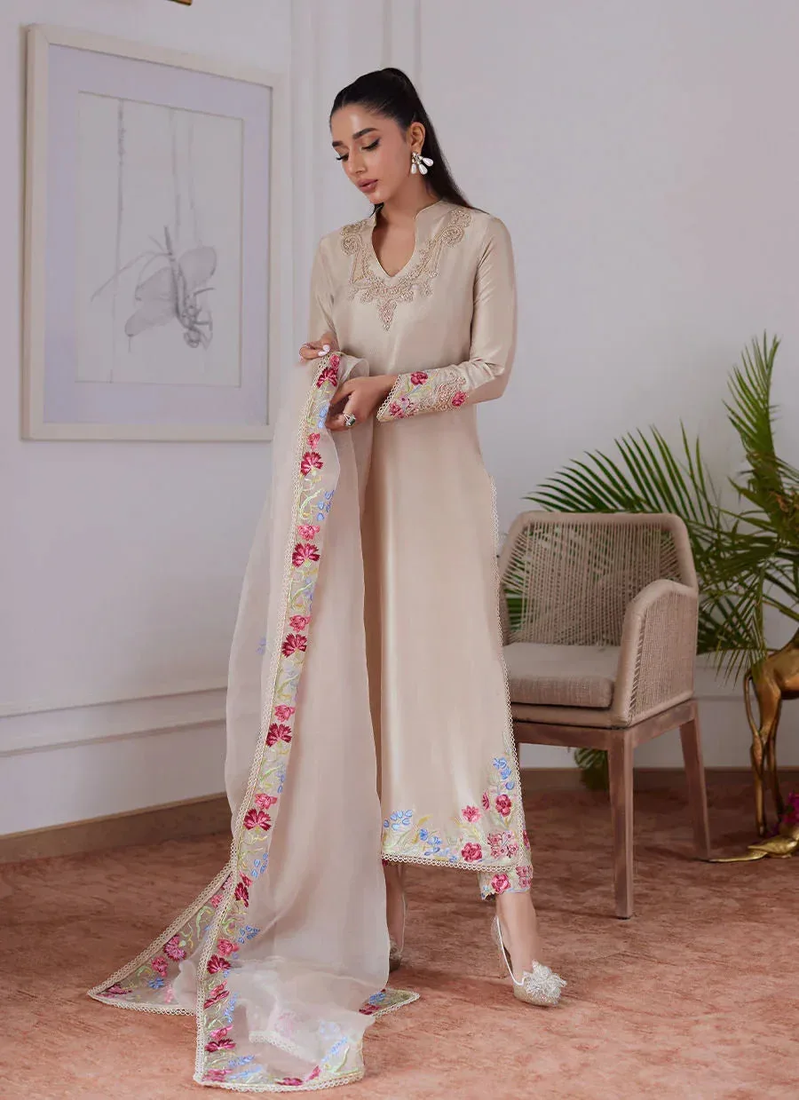 Farah Talib Aziz Luna Eid Collection 24 Raw Silk – view 5 – Poshaq