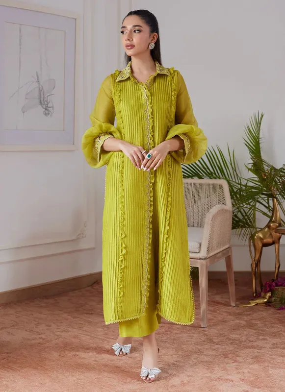 Farah Talib Aziz Luna Eid Collection 24 Raw Silk – view 1 – Poshaq