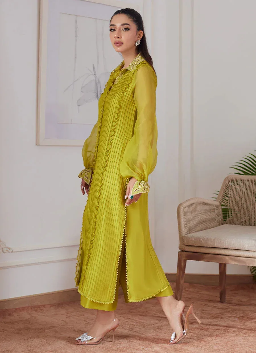 Farah Talib Aziz Luna Eid Collection 24 Raw Silk – view 4 – Poshaq