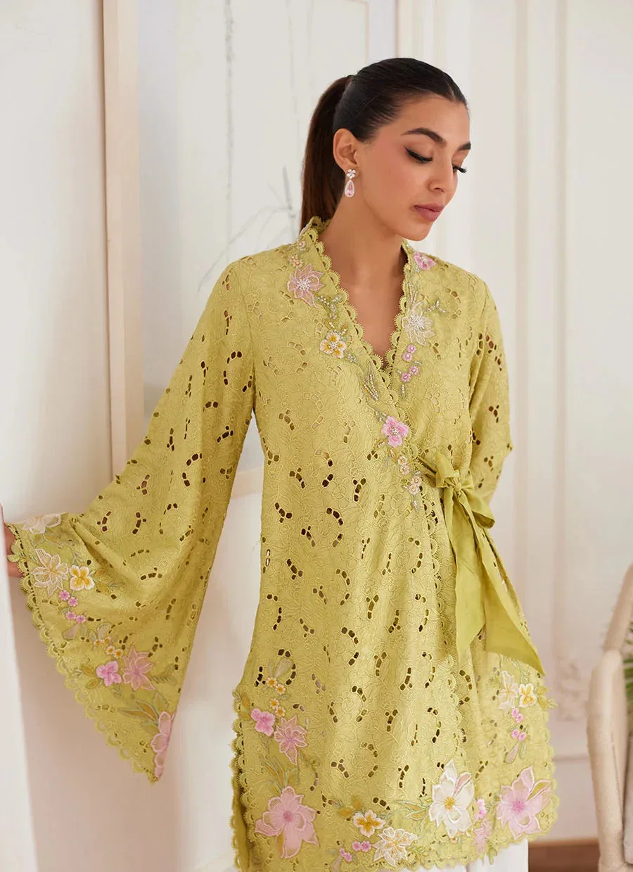 Farah Talib Aziz Luna Eid Collection 24 Raw Silk – view 3 – Poshaq
