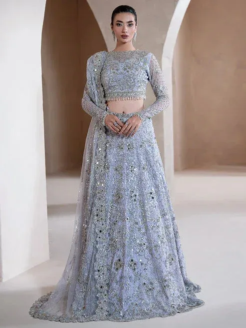 Epoque Reve Luxury Formals LIight blue Grey – view 1 – Poshaq