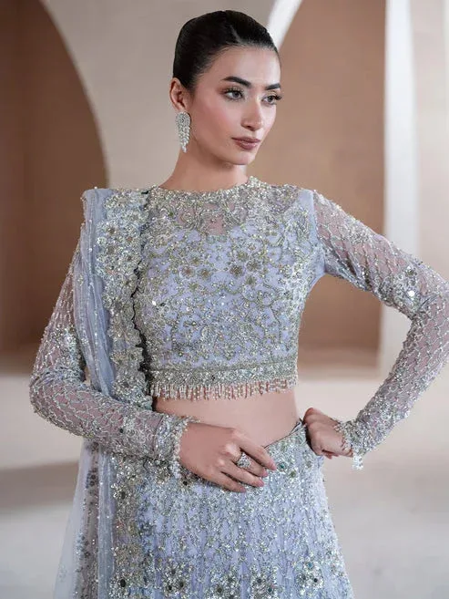 Epoque Reve Luxury Formals LIight blue Grey – view 3 – Poshaq