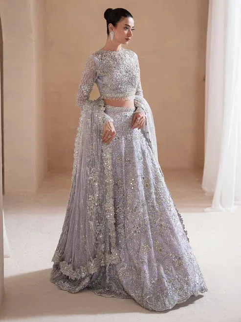 Epoque Reve Luxury Formals LIight blue Grey – view 6 – Poshaq