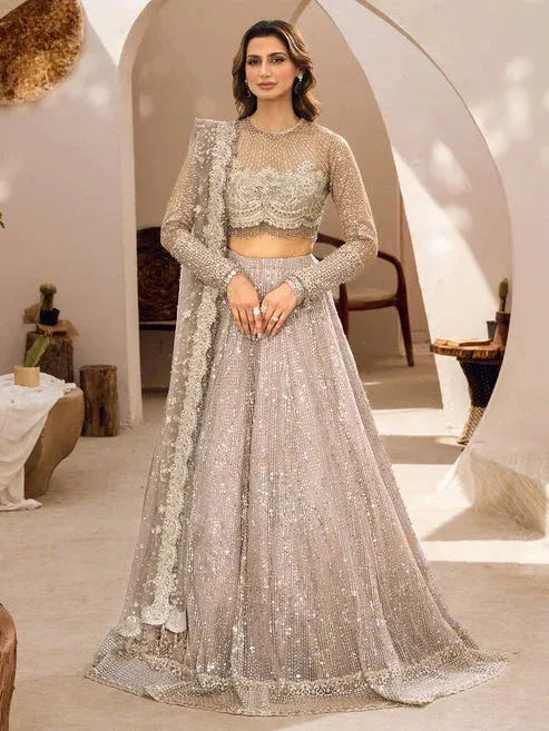 Epoque Le Tresor Luxury Pret Silver Organza – view 1 – Poshaq