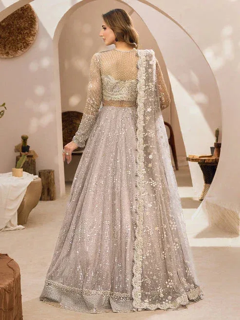 Epoque Le Tresor Luxury Pret Silver Organza – view 2 – Poshaq