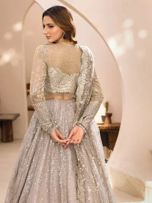 Epoque Le Tresor Luxury Pret Silver Organza – view 4 – Poshaq