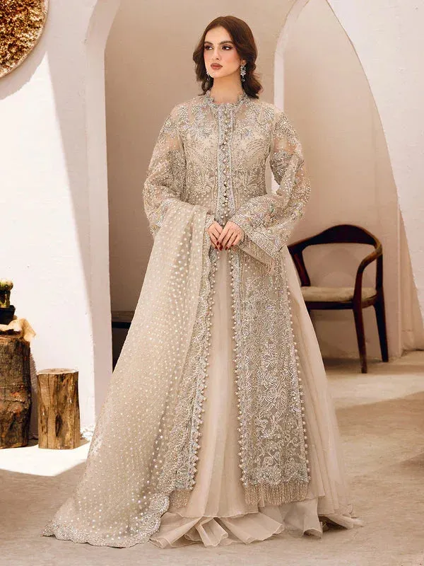 Epoque Le Tresor Luxury Pret Green Raw Silk – view 1 – Poshaq