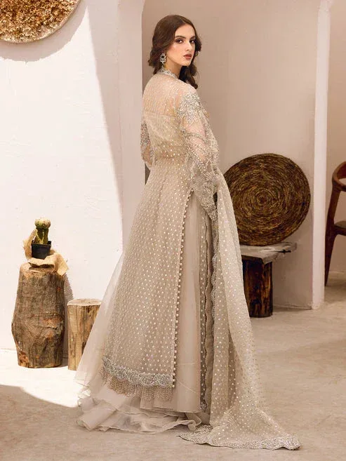 Epoque Le Tresor Luxury Pret Green Raw Silk – view 2 – Poshaq