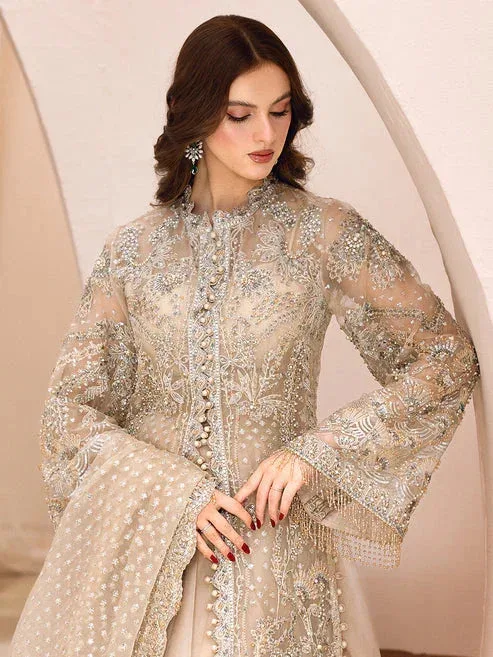 Epoque Le Tresor Luxury Pret Green Raw Silk – view 3 – Poshaq