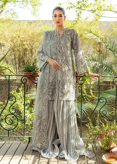 Epoque Lueur Formals 22 Grey Raw Silk – view 1 – Poshaq