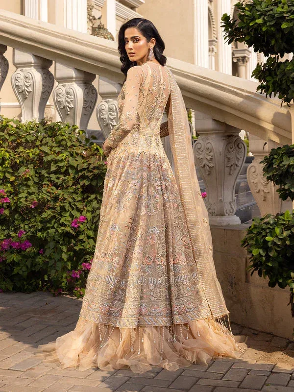 Epoque Reverie Bridals Peach Organza – view 2 – Poshaq