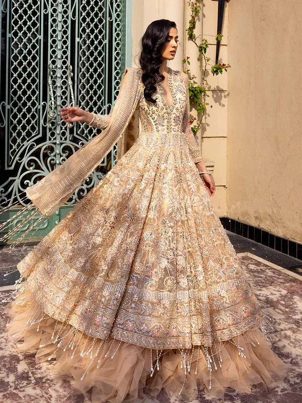 Epoque Reverie Bridals Peach Organza – view 7 – Poshaq