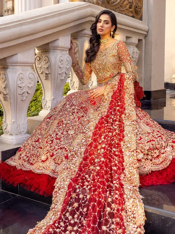 Epoque Reverie Bridals Maroon Raw Silk – view 5 – Poshaq
