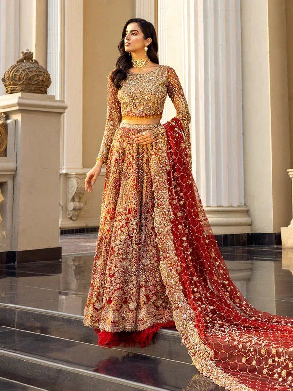 Epoque Reverie Bridals Maroon Raw Silk – view 6 – Poshaq