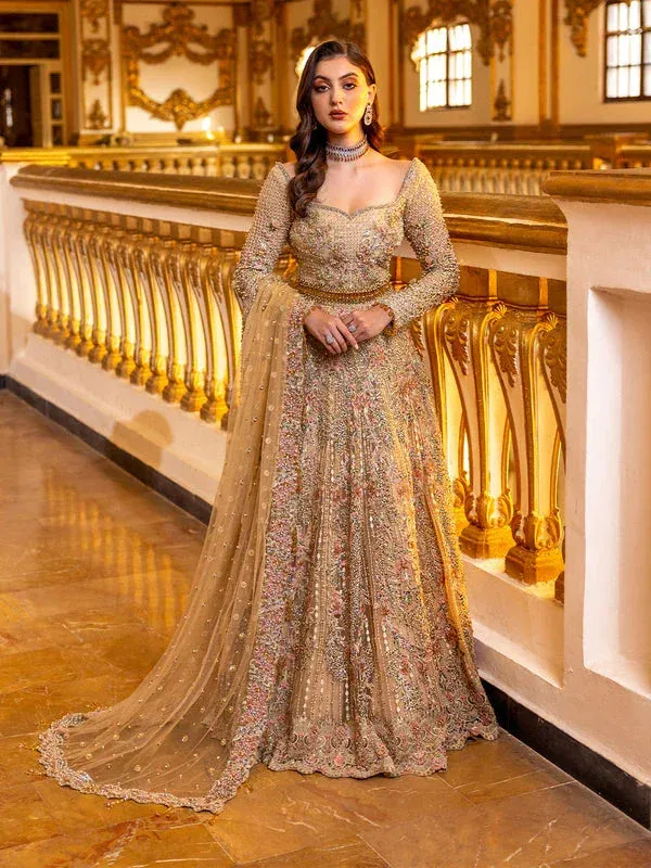 Epoque Reverie Bridals Gold Raw Silk – view 1 – Poshaq