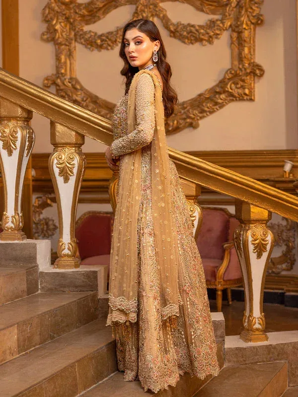 Epoque Reverie Bridals Gold Raw Silk – view 6 – Poshaq