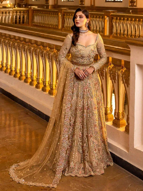 Epoque Reverie Bridals Gold Raw Silk – view 7 – Poshaq