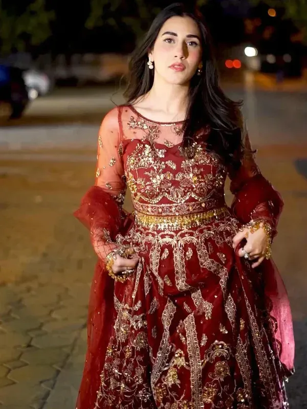 Epoque Avanti Wedding Formals Red Raw Silk – view 1 – Poshaq