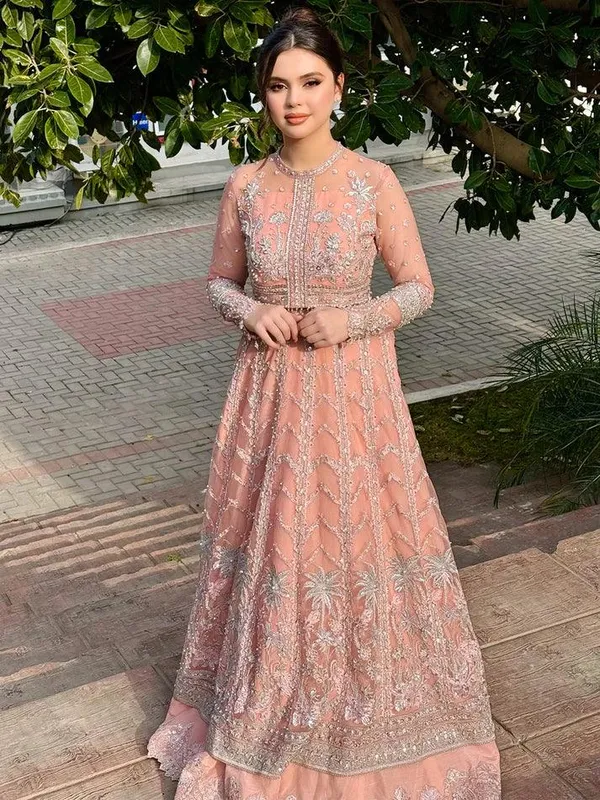 Epoque Avanti Wedding Formals Pink Raw Silk – view 1 – Poshaq
