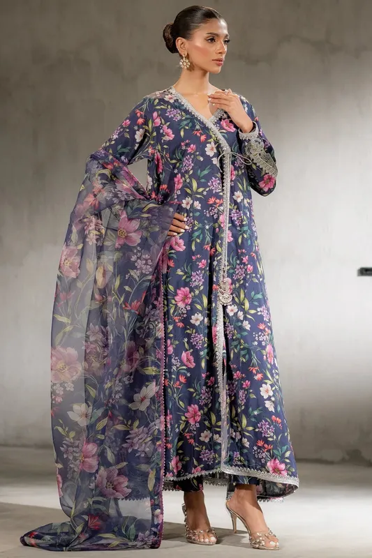 Ego Diva Premium Navy Blue Viscose – view 1 – Poshaq