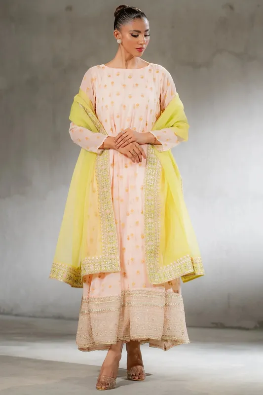Ego Diva Premium Pale Peach Chiffon – view 1 – Poshaq