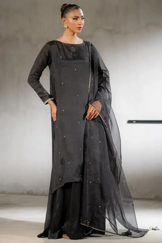 Ego Diva Premium Black Raw Silk – view 1 – Poshaq