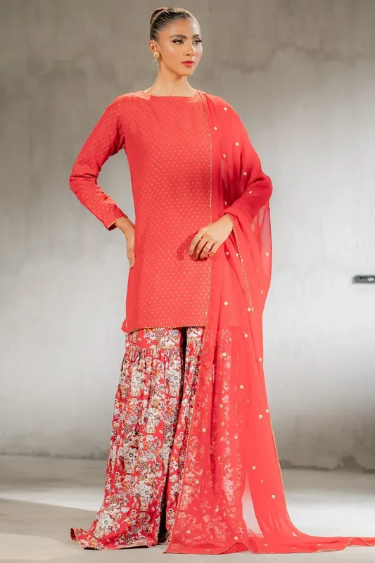 Ego Diva Premium Carrot Pink Raw Silk – view 1 – Poshaq