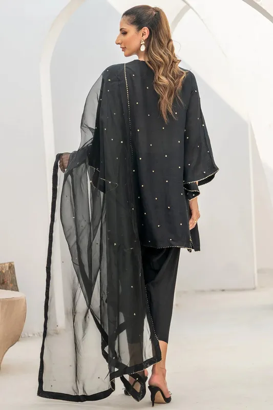Ego Diva Premium Black Raw Silk – view 1 – Poshaq