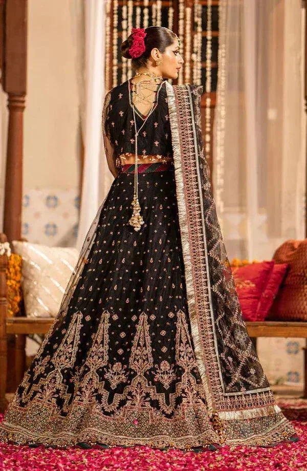 Eleshia Zarin Wedding Formals 23 Black Raw Silk – view 3 – Poshaq