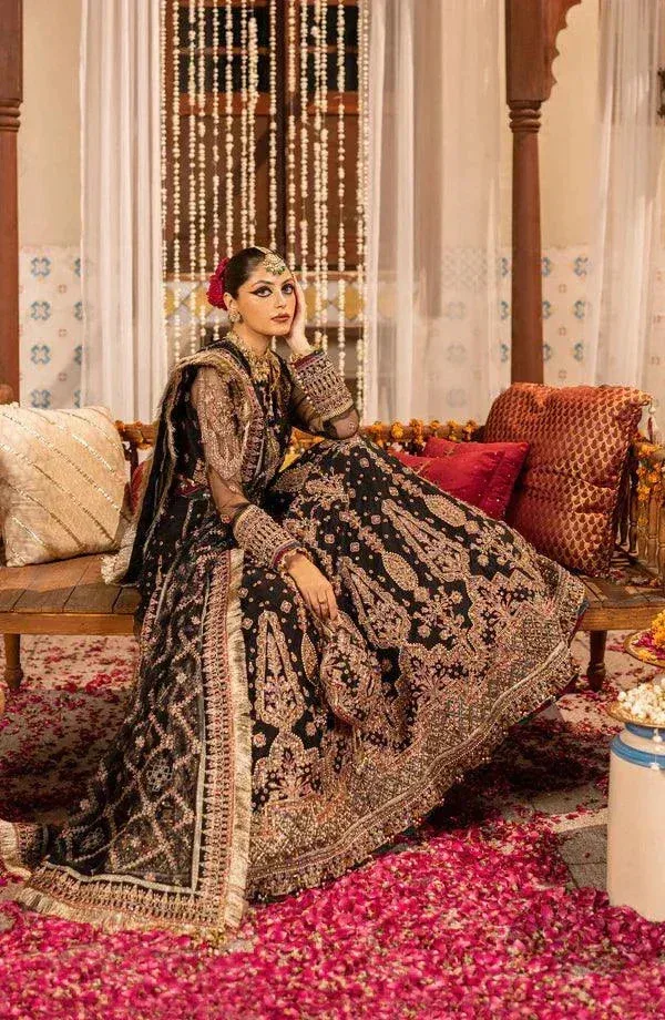 Eleshia Zarin Wedding Formals 23 Black Raw Silk – view 4 – Poshaq