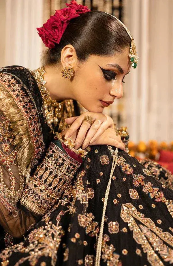 Eleshia Zarin Wedding Formals 23 Black Raw Silk – view 6 – Poshaq
