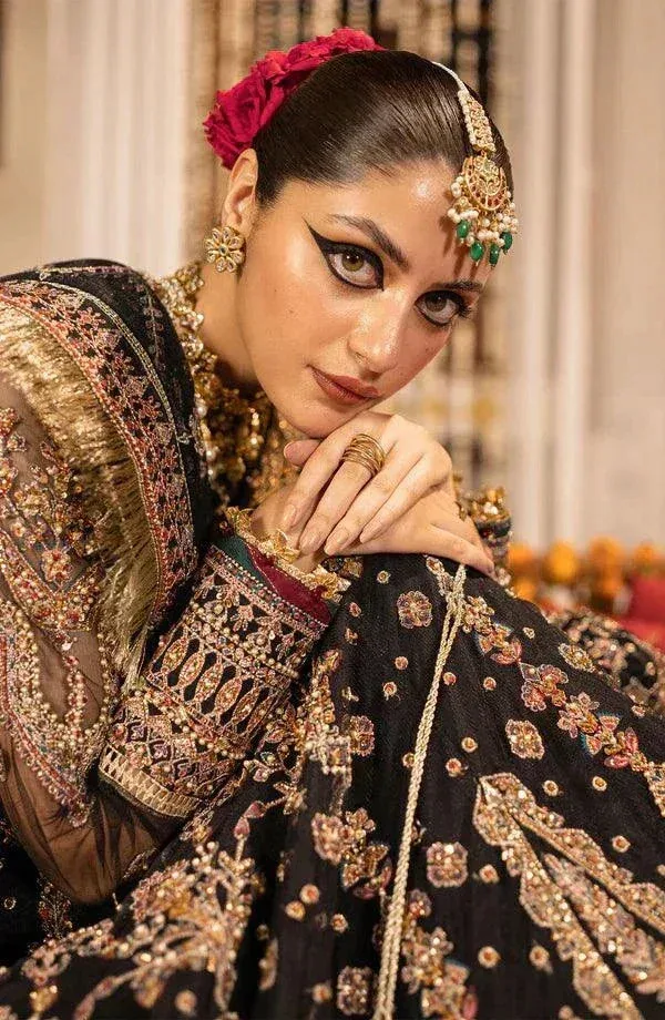 Eleshia Zarin Wedding Formals 23 Black Raw Silk – view 7 – Poshaq