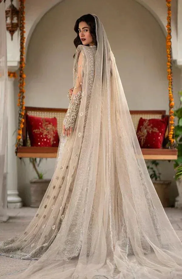 Eleshia Zarin Wedding Formals 23 Beige Raw Silk – view 9 – Poshaq