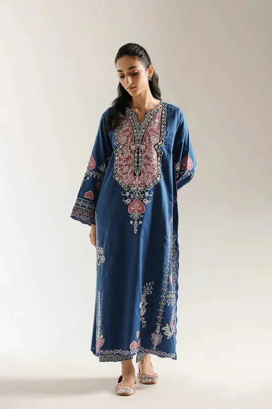 Ethnic Rozana Collection 25 Royal Blue – view 1 – Poshaq
