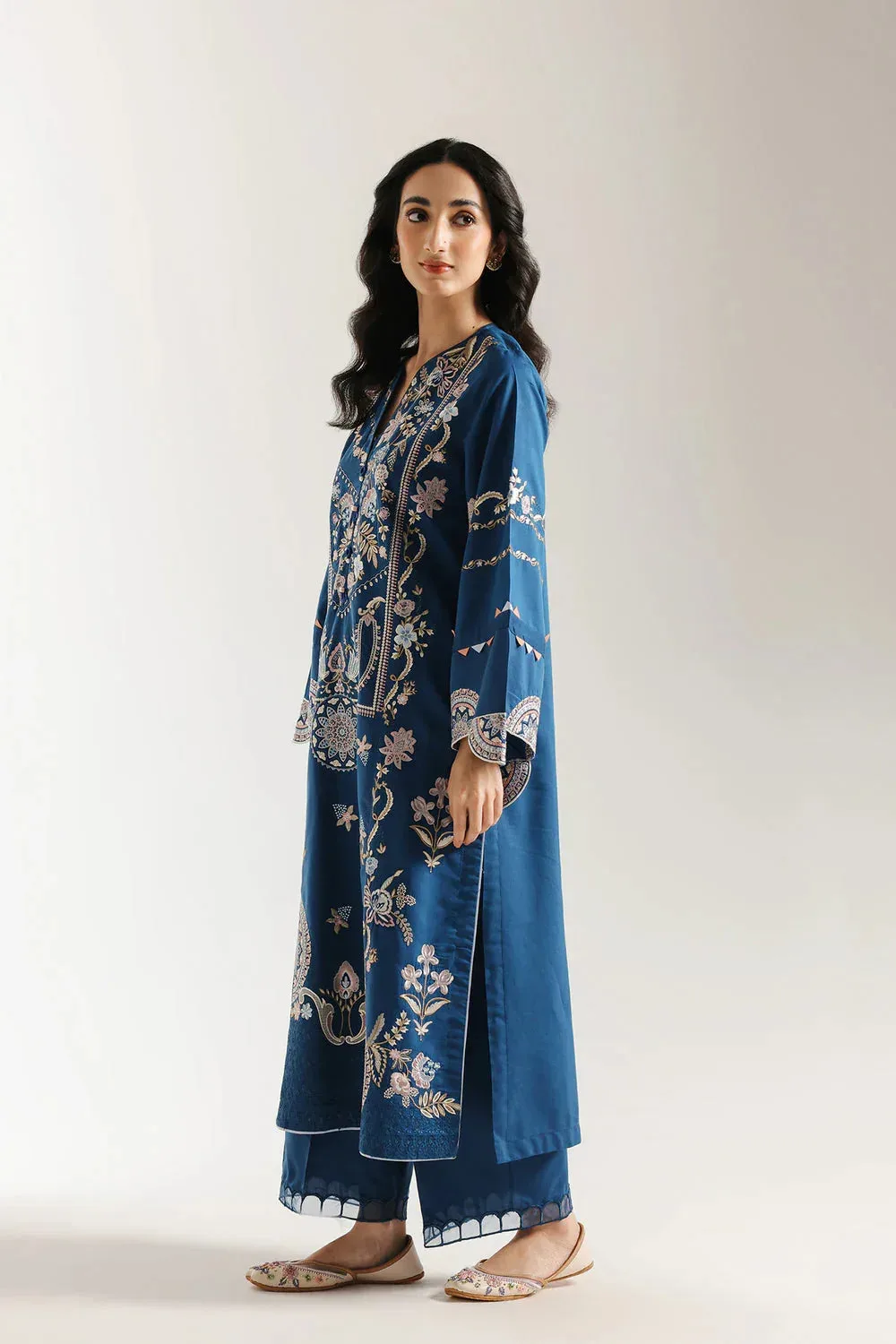 Ethnic Rozana Collection 25 Regal Blue – view 4 – Poshaq