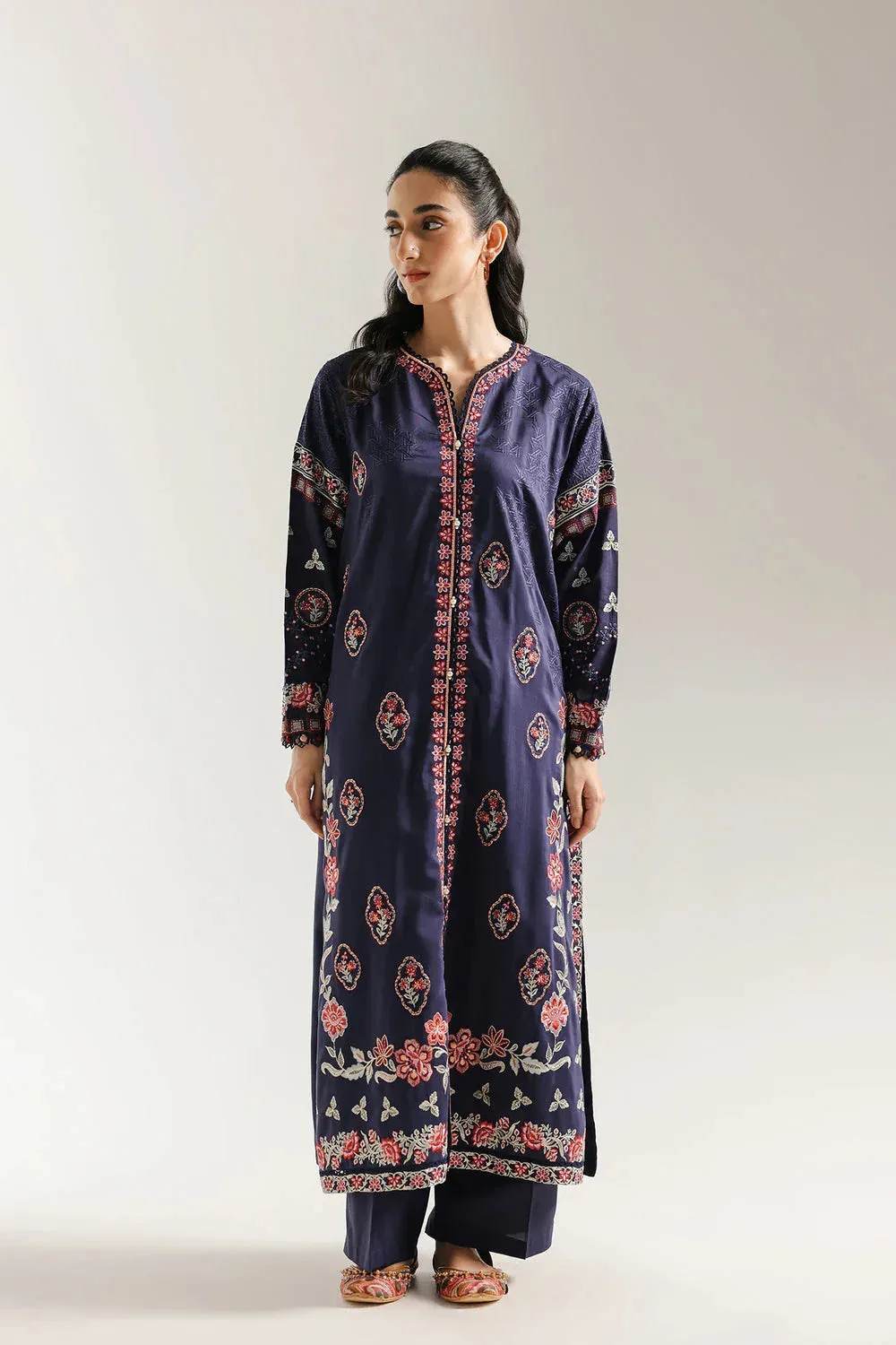 Ethnic Rozana Collection 25 Regal Blue – view 1 – Poshaq