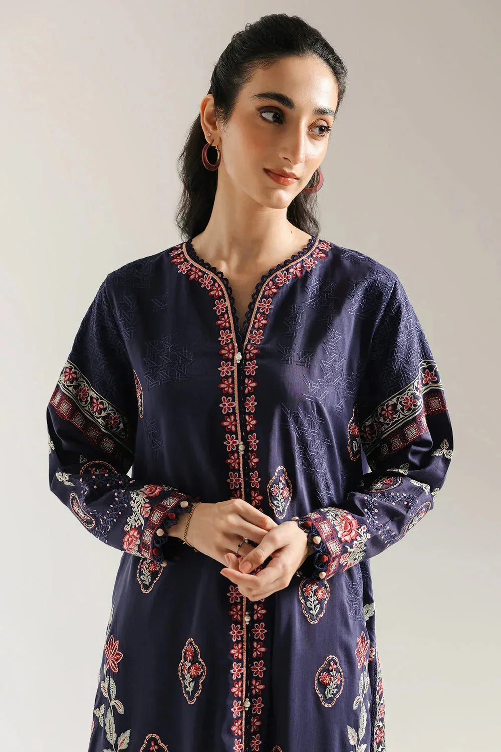 Ethnic Rozana Collection 25 Regal Blue – view 3 – Poshaq