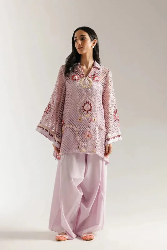 Ethnic Rozana Collection 25 Lilac – view 1 – Poshaq