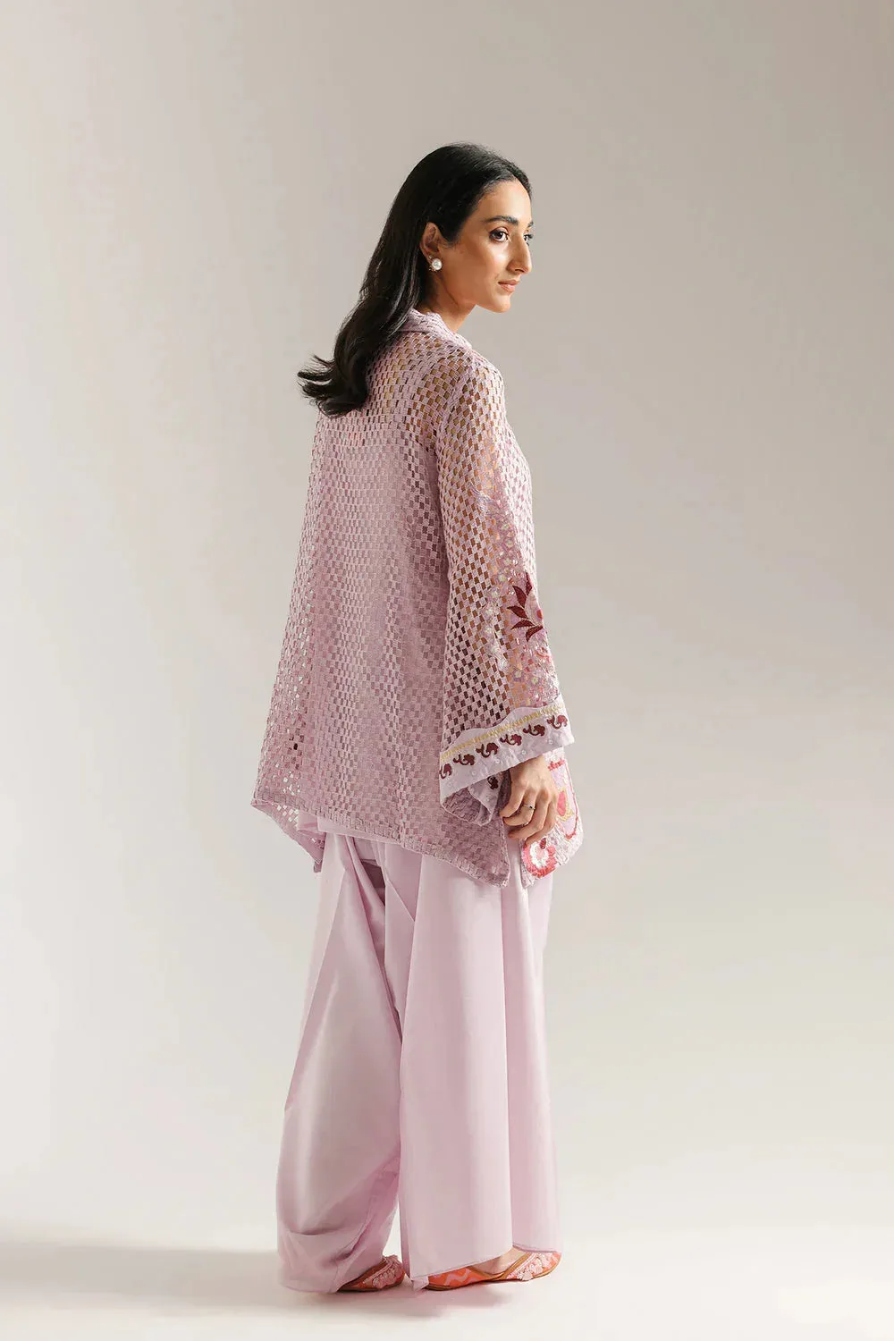 Ethnic Rozana Collection 25 Lilac – view 2 – Poshaq